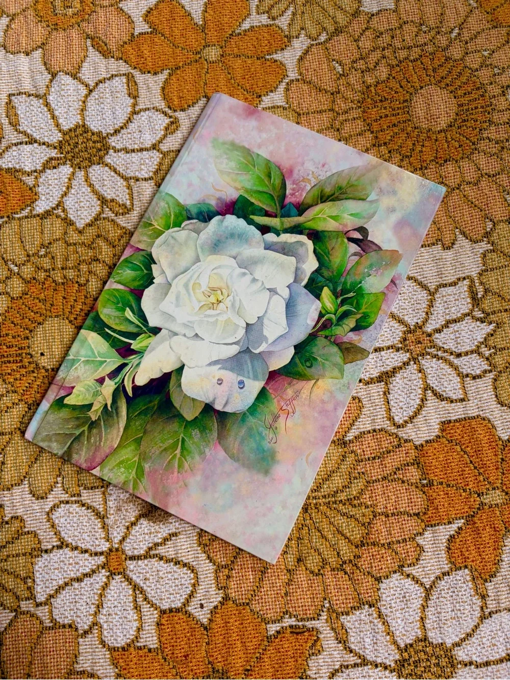 🌸📖✨ Vintage 2001 Gardenia Hardcover Journal ✨📖🌸